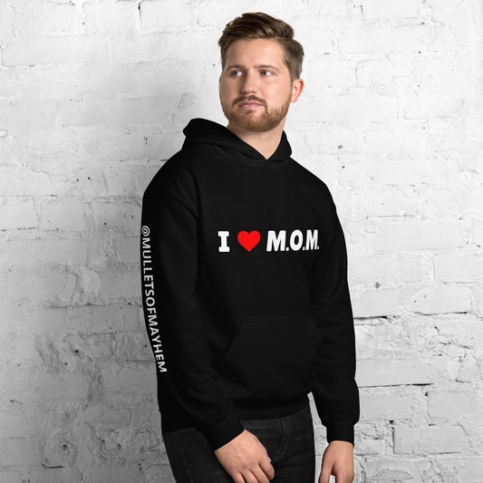 MULLETS OF MAYHEM: I HEART M.O.M. Unisex Hoodie