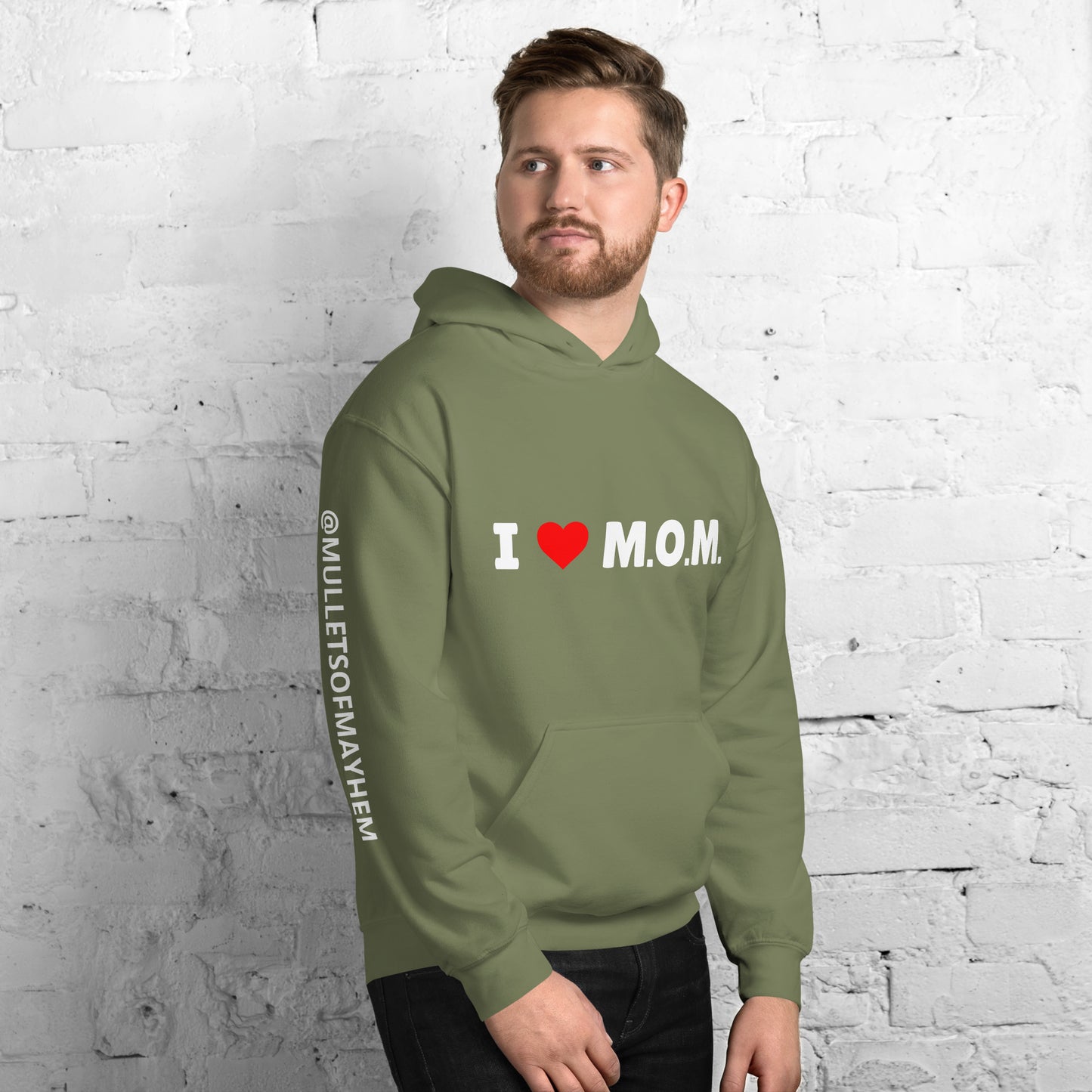 MULLETS OF MAYHEM: I HEART M.O.M. Unisex Hoodie