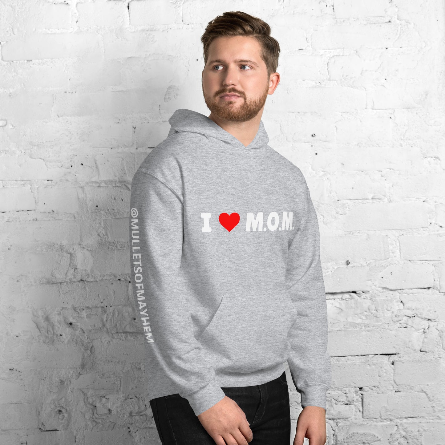 MULLETS OF MAYHEM: I HEART M.O.M. Unisex Hoodie